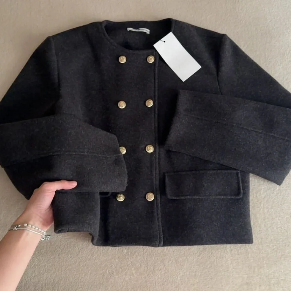 💫NWT Zara Gold Button Jacket 💫 - Picture 8 of 14